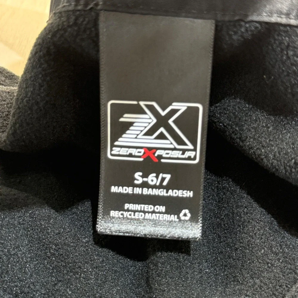ZeroXposur Kids Black Insulated‎ Snow Bib Overalls Size S 6/7 Ski Pants